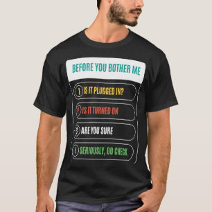 Camiseta Engraçado Antes Que Me Obedeça É Ligado À Techni