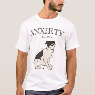 Camiseta Engraçado Anxie-tee