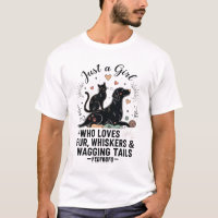 engraçado Apenas uma garota que ama gatos e cães m