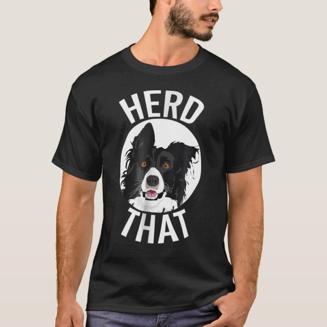Camiseta Engraçado, Aquele Fronteira, Collie (Frente)