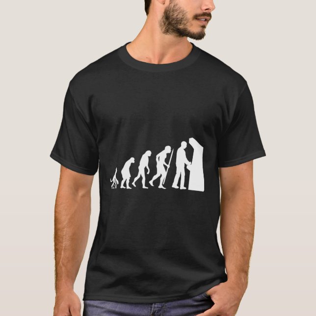 Camiseta Engraçado Arcade Evolution Arcade Antigo Gama de V (Frente)