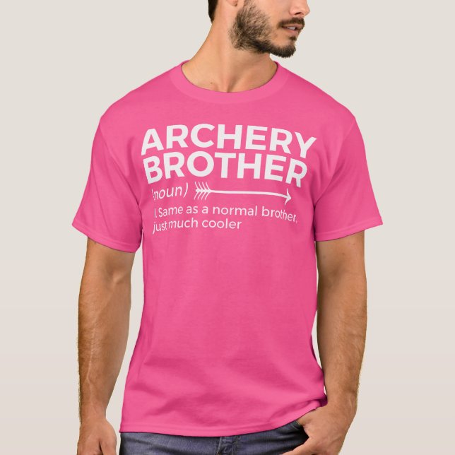 Camiseta Engraçado Archery Definição do Irmão (Frente)
