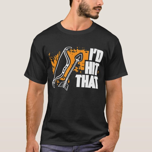 Camiseta Engraçado Archery Id Atingiu O Teto De Arco De Set (Frente)