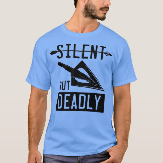 Camiseta Engraçado Arrohead Archery Silencioso Mas Mortal