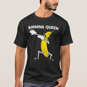 Camiseta Engraçado Arte De Banana Para Mulheres Mãe Fruta