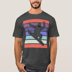 Camiseta Engraçado Arte Snowboard Snowboarder Engraçado Sno