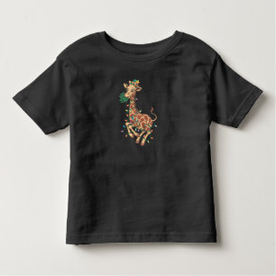Camiseta Engraçado Árvore de Natal Girafa Sobrevivente Dand