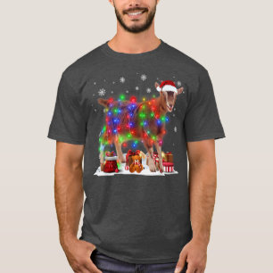 Camiseta Engraçado Árvore de Natal Luzes de Natal Xmas Mata