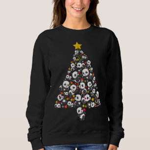 Camiseta Engraçado Árvore de Natal Panda Árvore Asiática Be