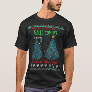 Camiseta Engraçado Árvore de Natal Topper Xmas Gag Sayings 