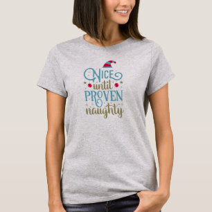 Camiseta Engraçado até o Natal Triste e Comprovado Camis