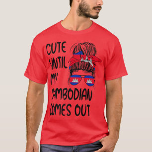 Camiseta Engraçado até que meu cambojano saia