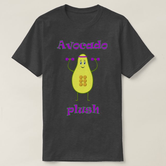 Camiseta Engraçado Avocado Enche Cute Avocado (Frente do Design)