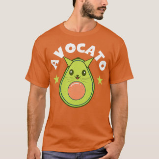 Camiseta Engraçado Avocado Lover Avocato Guacamole Cat Love