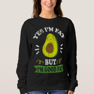 Camiseta Engraçado Avocado Sim, sou gordo, mas sou bom gord