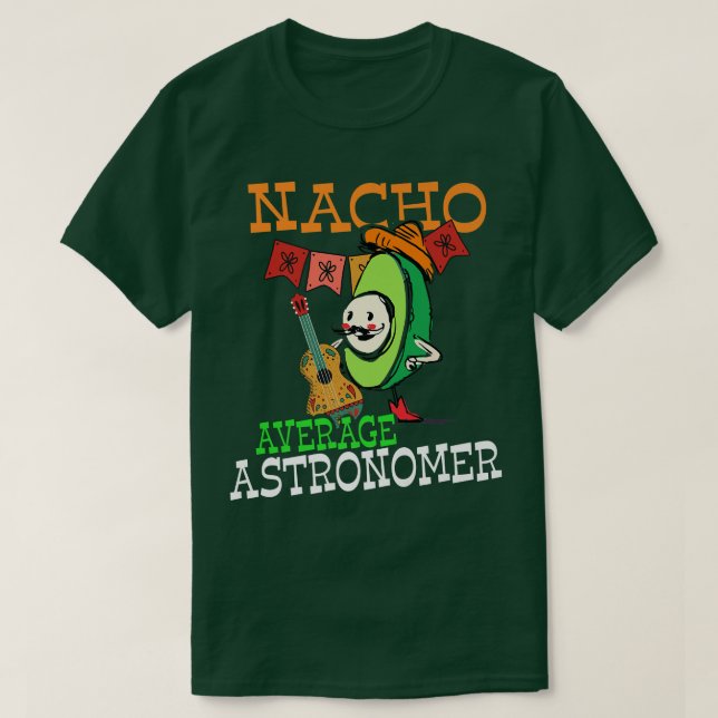 Camiseta Engraçado Avocado Sombrero Fiesta Nacho Média Astr (Frente do Design)