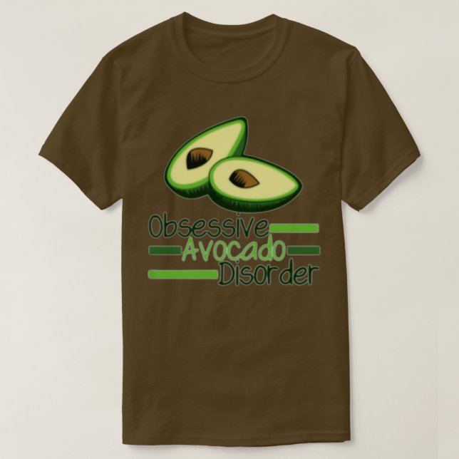Camiseta Engraçado Avocado t (Frente do Design)
