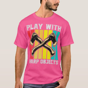 Camiseta Engraçado Ax Joga Com Objetos Nítidos Ax