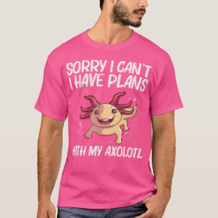 Camiseta Engraçado Axolotl Para Pás De Salamandra Aquática