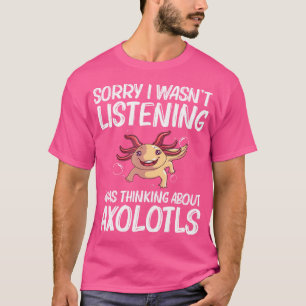 Camiseta Engraçado Axolotl Para Pás De Salamandra Aquática