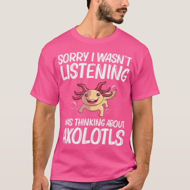 Camiseta Engraçado Axolotl Para Pás De Salamandra Aquática (Frente)