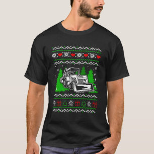 Camiseta Engraçado Backhoe Xmas Unly Christmas