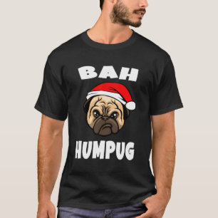 Camiseta Engraçado Bah Humpug Cachorro Cachorro Puppy Natal