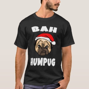 Camiseta Engraçado Bah Humpug Cachorro Cachorro Puppy Natal