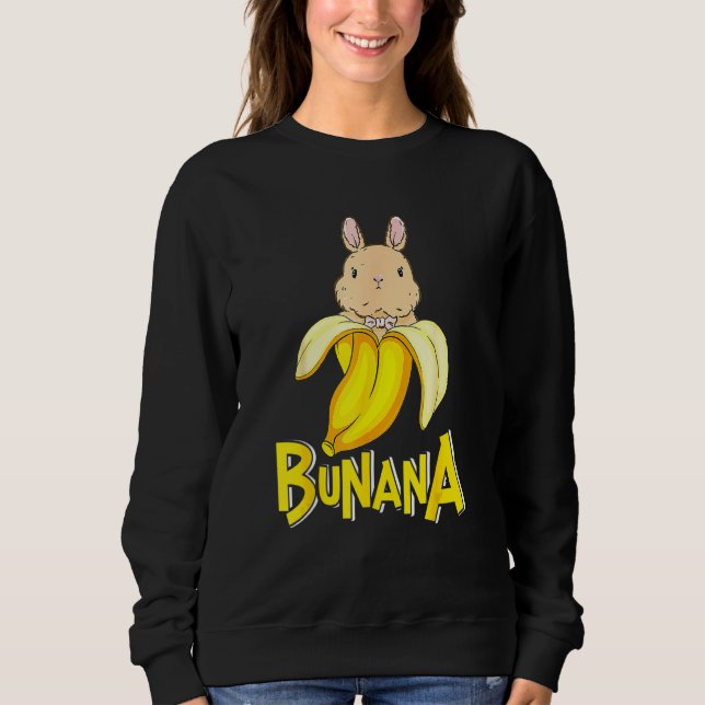 Camiseta Engraçado Banana Bunny Rabbit (Frente)