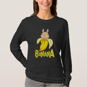 Camiseta Engraçado Banana Bunny Rabbit