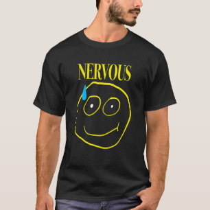 Camiseta Engraçado Banda nervosa Ansiedade T
