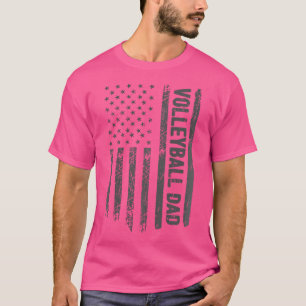 Camiseta Engraçado Bandeira Americana de Voleibol Patriot P