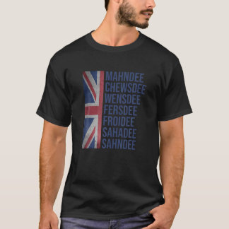 Camiseta Engraçado Bandeira Britânica, Dias De Sotaque Da S
