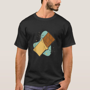 Camiseta Engraçado Bar de chocolate Arte em quadrinhos para