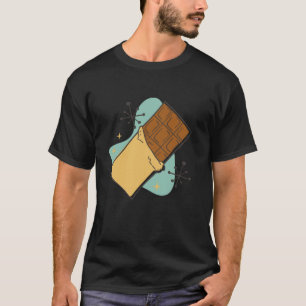 Camiseta Engraçado Bar de chocolate Arte em quadrinhos para