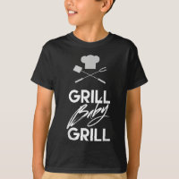 Engraçado Barbecue Citação Shirt Grill Baby Grill 