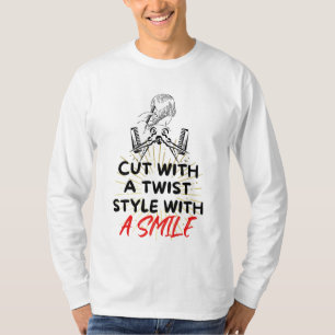 Camiseta Engraçado Barber Cita Oferta para Profissionais de