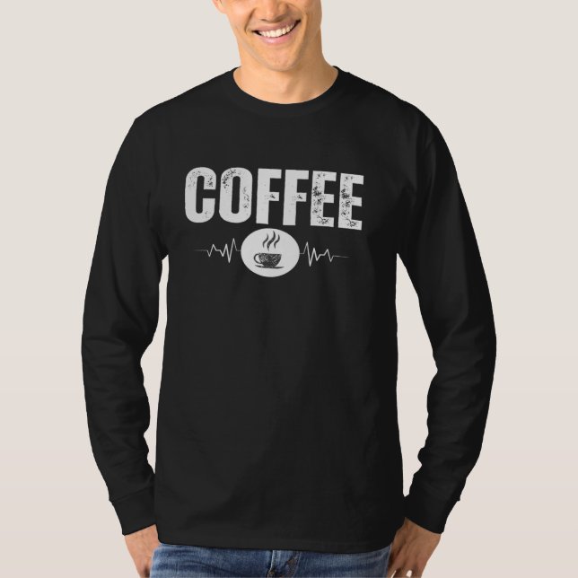 Camiseta Engraçado Barista Para Homens Amantes De Café Bari (Frente)
