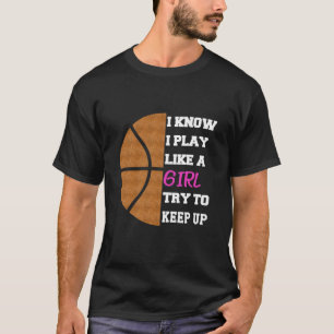 Camiseta Engraçado Basquete diz