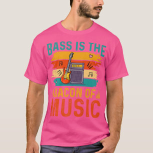 Camiseta Engraçado Bass De Violão É O Bacon Da Música363