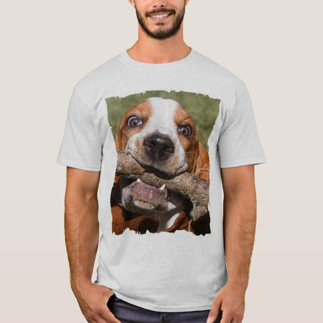 Camiseta Engraçado Bassado Encantado (Frente)