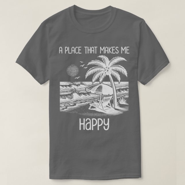 Camiseta Engraçado Beach Life TSirt (Frente do Design)