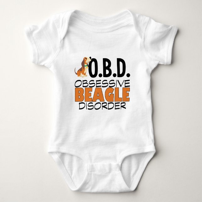 Camiseta Engraçado Beagle Obcecado (Frente)