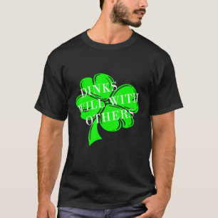 Camiseta Engraçado Bebendo Tee Bebe Bem Com O Dia de São Pa