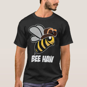 Camiseta Engraçado Bee Haw Bumble Bee Graphic Cowboy Hat