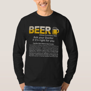 Camiseta Engraçado Beer, pergunte ao seu médico se é a cami