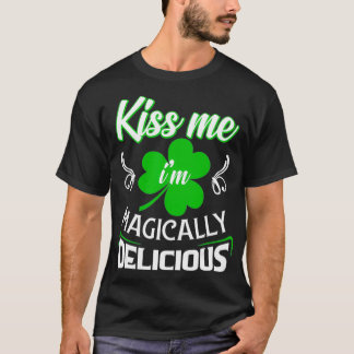 Camiseta Engraçado Beije-Me Sou Magicamente Delicioso São P