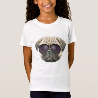 Camiseta Engraçado, belo cachorro francês com óculos