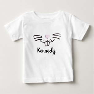 Camiseta Engraçado belo coelhinho com nome personalizado Ca