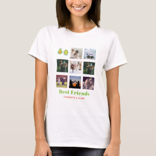 Camiseta Engraçado BFF PHOTO COLLAGE Dif Personalizado AVO
